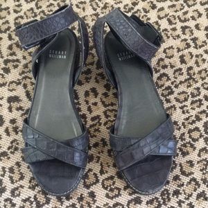 Stuart Weitzman sandals.